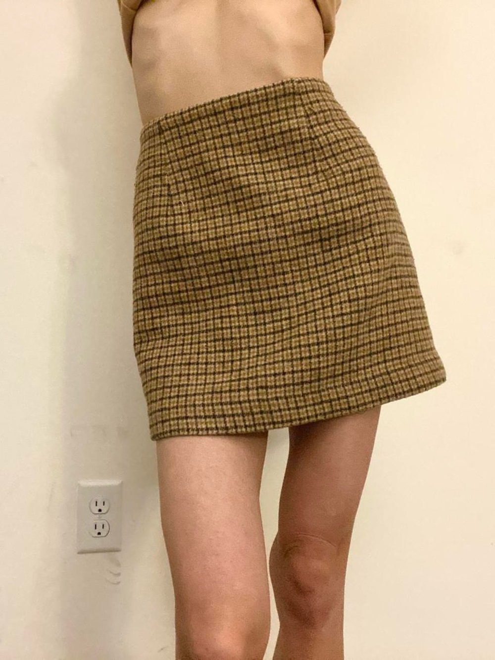 Forever 21 Brown Plaid Mini Skirt